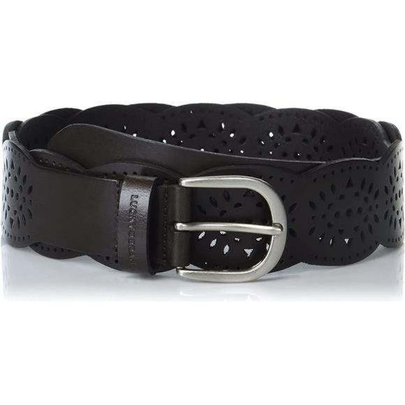 Lucky Brand Women\'s Perforated Leather Belt